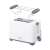 Adler AD3216 white 2-slice toaster with bagel function, top view