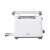Adler AD3216 white 2-slice toaster with bagel function, side view