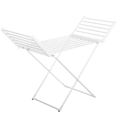 Adler AD 7821 elektrischer Wäschetrockner, weiß, faltbar, 3/4 Ansicht