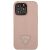Guess Saffiano Pink iPhone 13 Pro Max Hülle - Rückansicht Nahaufnahme