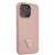 Guess Saffiano Pink iPhone 13 Pro Max Hülle - Abgewinkelter Blick