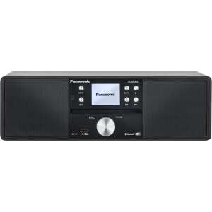 Panasonic SC-DM202EG-K Micro HiFi rendszer, fekete, elülső nézet - Panasonic