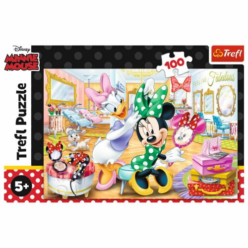 Trefl - Minnie Mouse Szépségszalon - Puzzle - 100 darab 169378827 - Puzzle és kirakó