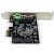 StarTech PEXESAT322I PCIe - 2+2 eSATA III Port bővítő kártya, hátlap, 2 eSATA III port, 2 SATA III port, PCI Express kártya