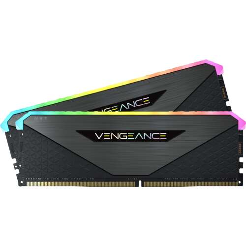 Sada pamätí Corsair Vengeance RGB RT DDR4 32GB (2x16GB), čierna s RGB osvetlením