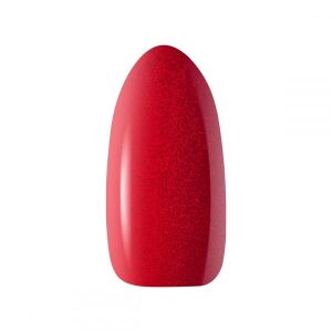 Ocho Nails Red 205 gél lakk minta fehér háttérrel - Ocho Nails