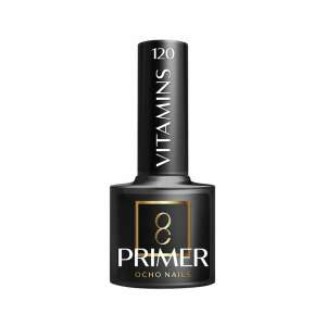 Ocho Nails Vitamins Primer 120, bezkwasowy primer do paznokci żelowych i akrylowych - Preparat do paznokci i płyn pomocniczy