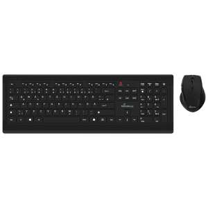 MediaRange MROS104 Vezeték nélküli billentyűzet és egér készlet, fekete, német kiosztás - MediaRange
