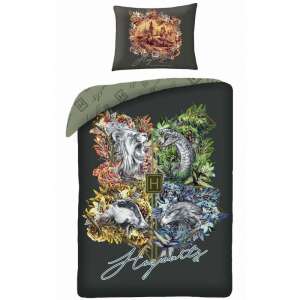 Halantex Harry Potter Hogwarts Wappen Bettwäsche Set (140x200 cm) - Bettwäsche - Jugend und Erwachsene