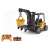 Remote control forklift with crane, yellow, 11 channel, 2.4GHz, with light and sound effects