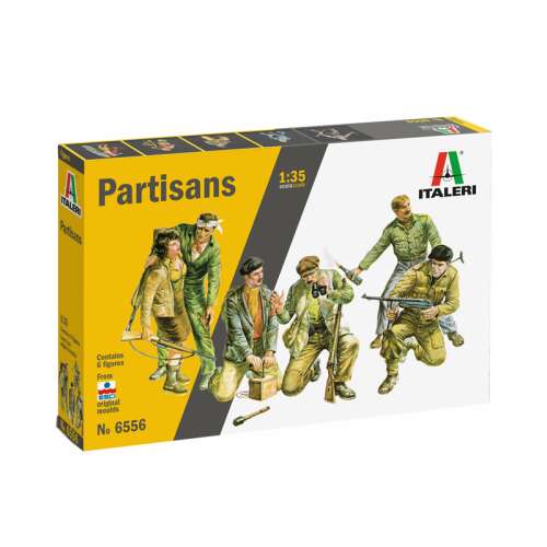 Italeri 1:35 méretarányú műanyag modell készlet a II. világháborús partizánokról