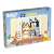 Lisciani Bluey 24 piece double-sided puzzle, featuring Bluey and her family reading a book