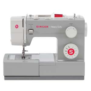Singer 4423 Heavy Duty Nähmaschine, grau, mit roten Akzenten - Singer