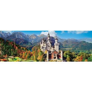 Neuschwanstein Kastély Panoráma Puzzle kép, Clementoni 1000 darabos puzzle - Clementoni Puzzle