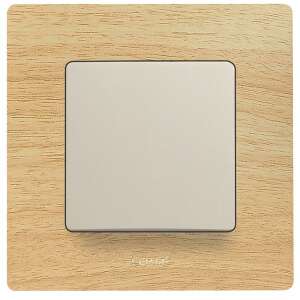 Legrand Niloé 764600 Einzelschalter, beige, Unterputzmontage, Holzoptik - Legrand Schalter