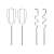 Tefal Prep'Mix HT460138 hand mixer beaters and dough hooks