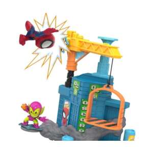 Hasbro Marvel Stunt Squad Spider-Man vs Green Goblin zestaw figurek do zabawy z wyrzutnią i figurką Zielonego Goblina - Hasbro Figura