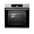 Front view of Gorenje BSA6747A04X built-in oven with interior