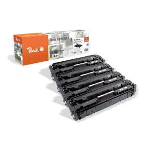 Peach HP 415X Toner Cartridge Multipack, 4 darabos csomag, fekete, magenta, cián, sárga - Peach