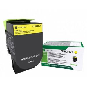 Lexmark 71B2HY0 Gelbe Tonerpatrone für CS417dn, CX417de Drucker - Lexmark
