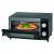 Clatronic MPO 3520 Multifunctional Pizza Oven with pizza inside, open door