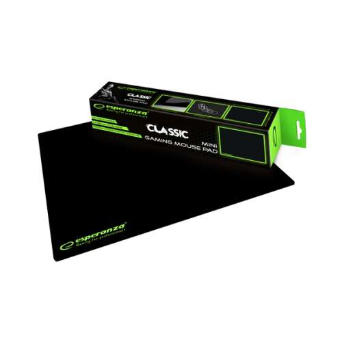 Esperanza Classic Mini Gaming Mouse Pad, black, with packaging