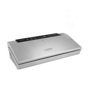 Caso GourmetVAC 480 vacuum sealer, silver, front view - Caso