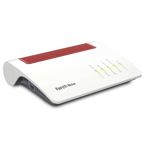 FRITZ!Box 7590 AX router wireless Gigabit Ethernet Bandă dublă (2.4 GHz/ 5 GHz) Alb (20002998)