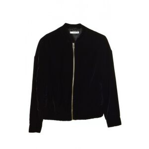 Cardigan negru de catifea cu fermoar Mango pentru femei - Îmbrăcăminte pentru femei