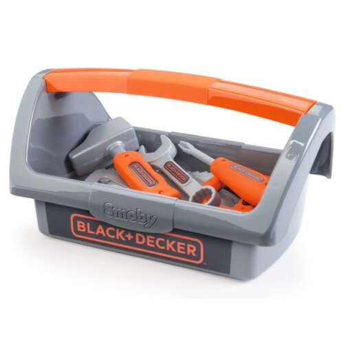 Smoby Black & Decker Werkzeugkoffer mit Zubehör #grey-orange 32102312