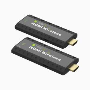 Techly Wireless HDMI Extender, 50m, 1080p, Sender und Empfänger - KVM Switch