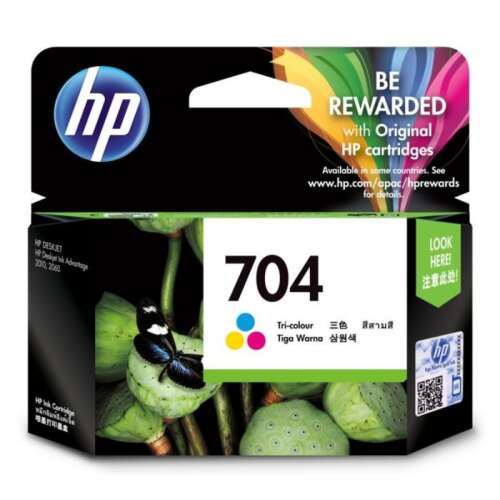 HP 704 eredeti háromszínű tintapatron - HP