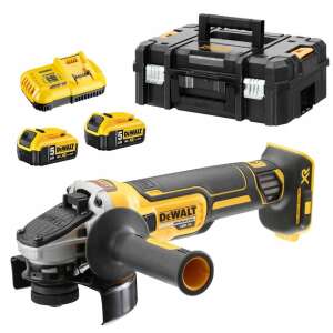 Szlifierka kątowa akumulatorowa DeWalt DCG405P2 18V XR z 2 x 5.0Ah akumulatorami i walizką - Poziomowanie laserowe, Agregator, Reflektor i lampa robocza, Sprężarka, Wiertarka i śrubokręt, Szlifierka, Spawanie i Zaopatrzenie w wodę do użytku domowego