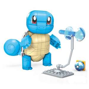 Set de construcție Mattel Mega Construx Pokemon Squirtle, 199 piese, figurina Squirtle asamblată cu accesorii - Mattel