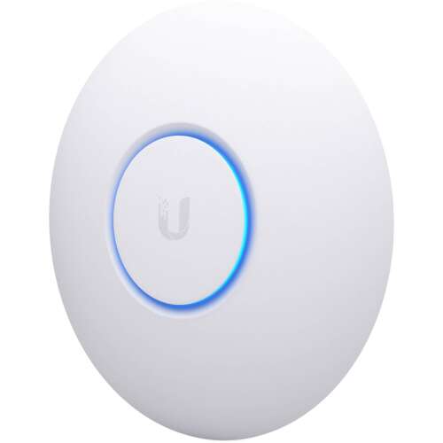 Точка за достъп Ubiquiti UniFi UAP-NANOHD-3, бяла, предна гледка
