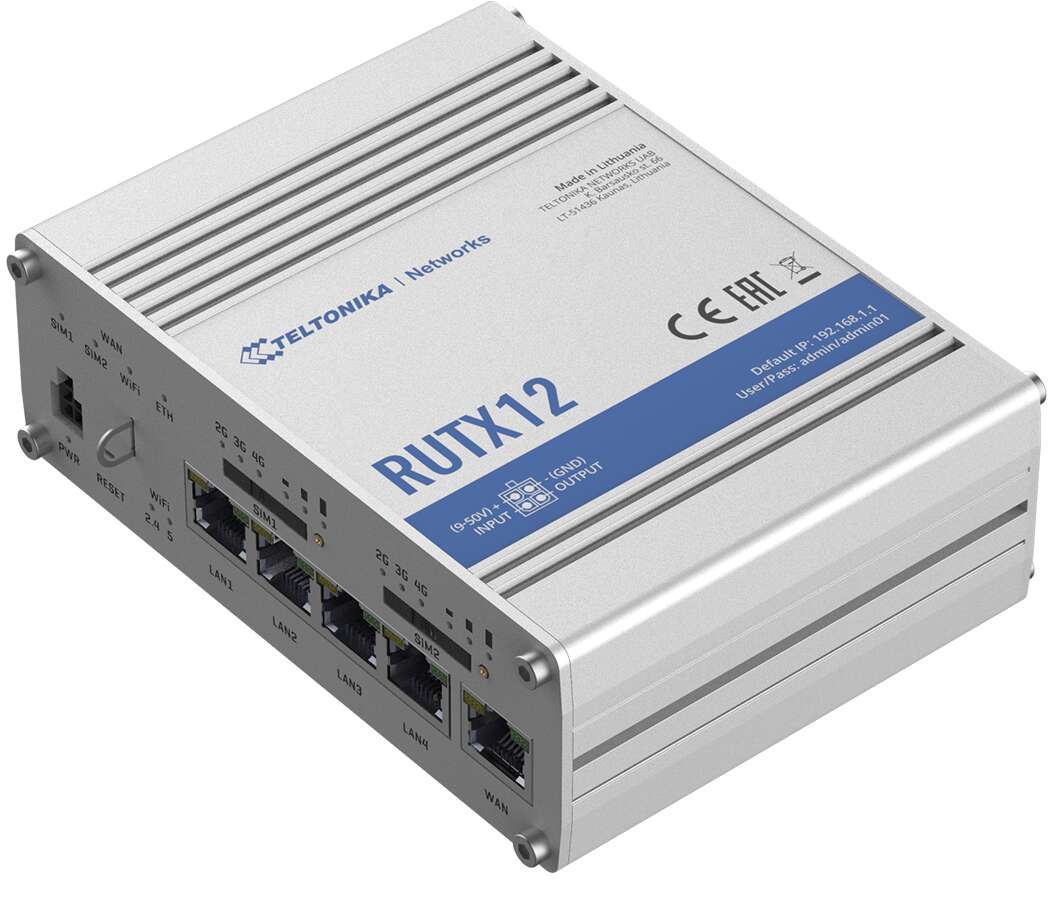 Teltonika rutx12 wireless 4g lte dual-band gigabit router