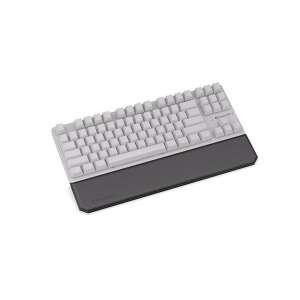 Endorfy Thock TKL Keyboard Wrist Rest - Black, angled view - Office accessory