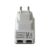 Techly 301078 Mini Wireless Router Repeater Rückansicht mit Ethernet-Ports
