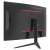 LC-Power 31.5 inch curved monitor, back view, black with red accents