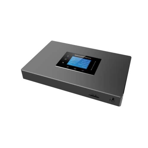 Grandstream UCM6301 VoIP-Telefonzentrale schräge Ansicht mit Display