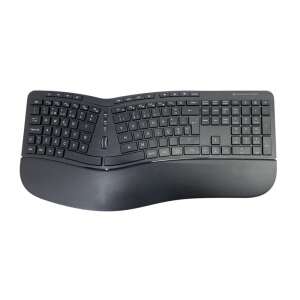 Tastatură wireless Conceptronic ORAZIO02PT ERGO, neagră, design ergonomic - Tastaturi
