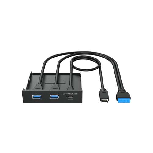 Graugear G-MP01 USB Typ-C Port Expander mit 2 USB Typ-A Ports