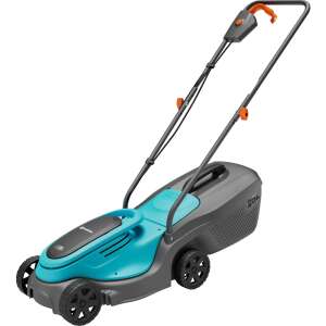 Cositoare cu acumulator Gardena PowerMax 30/18V P4A, albastru și gri, cu coș de colectare a ierbii - Masina de tuns iarba