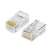 Conector de rețea UGREEN RJ45 CAT5/CAT5e, pachet de 50, transparent, pini placati cu aur