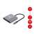 Equip 133488 USB-C HDMI, USB-A, USB-C PD adapter, szürke