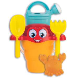 Androni rákos vödrös homokozó szett locsolókannával, lapáttal, gereblyével és rák formával - Androni