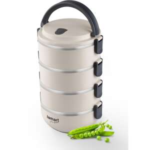 Lamart LT6024 Thermo държач за храна от 4 части - бежов