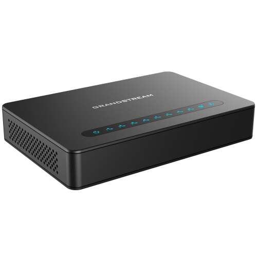 Grandstream HT818 Brama VoIP, 8-portowa brama VoIP z zintegrowanym routerem Gigabit NAT