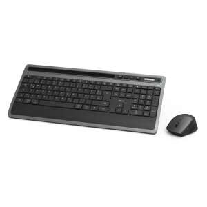 Hama KMW-600 Plus Wireless Keyboard and Mouse Combo, German Layout - Hama