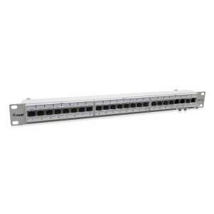 Equip 326524 24 port Cat.6A shielded patch panel, 19 inch, light gray - Equip